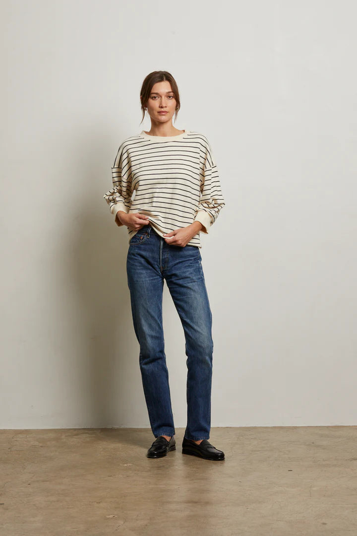 NIALL STRIPE 3/4 SWEATSHIRT