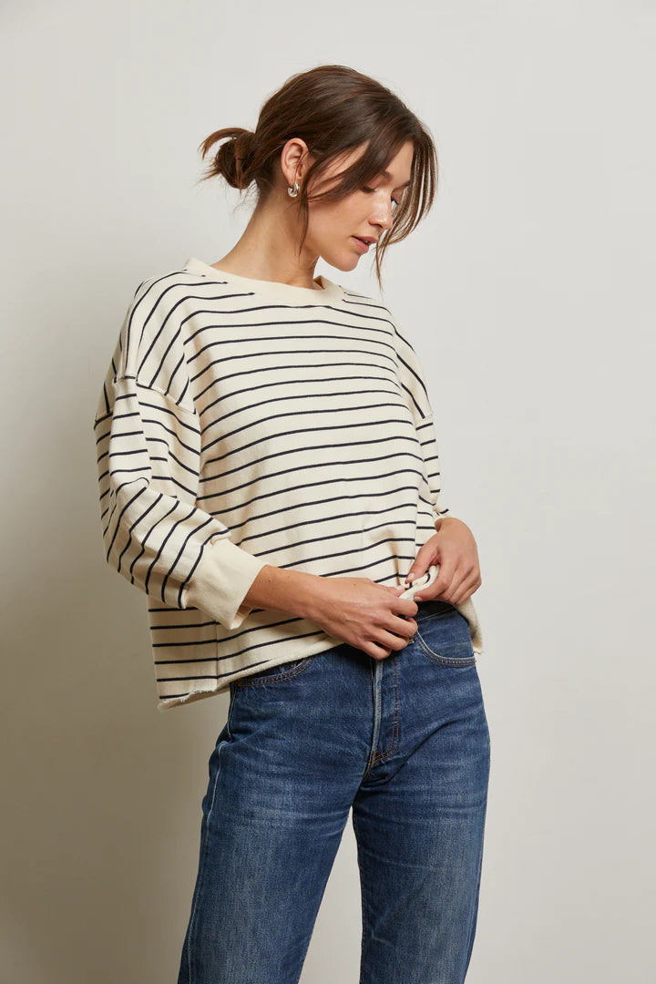 NIALL STRIPE 3/4 SWEATSHIRT