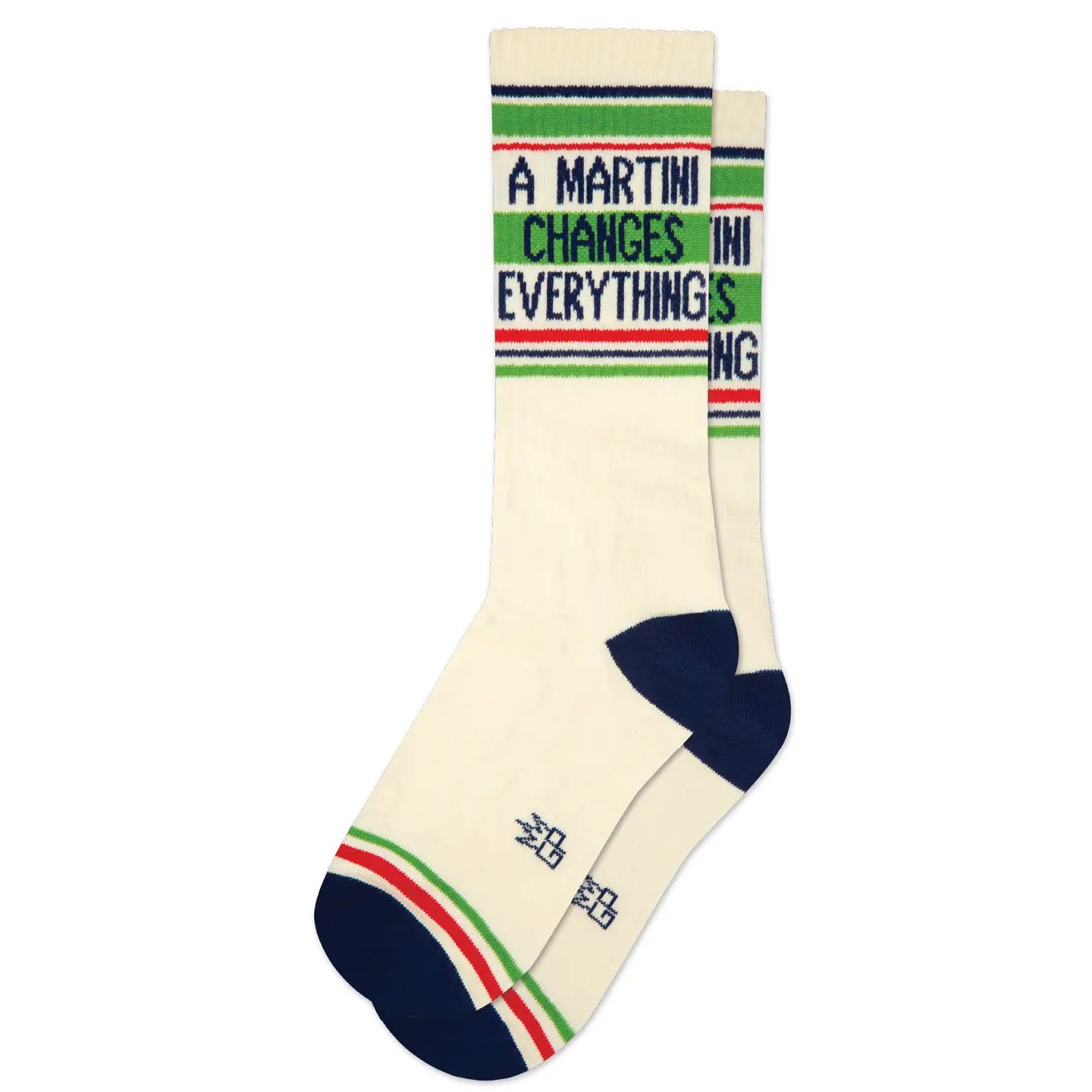 A MARTINI CHANGES EVERYTHING CREW SOCKS