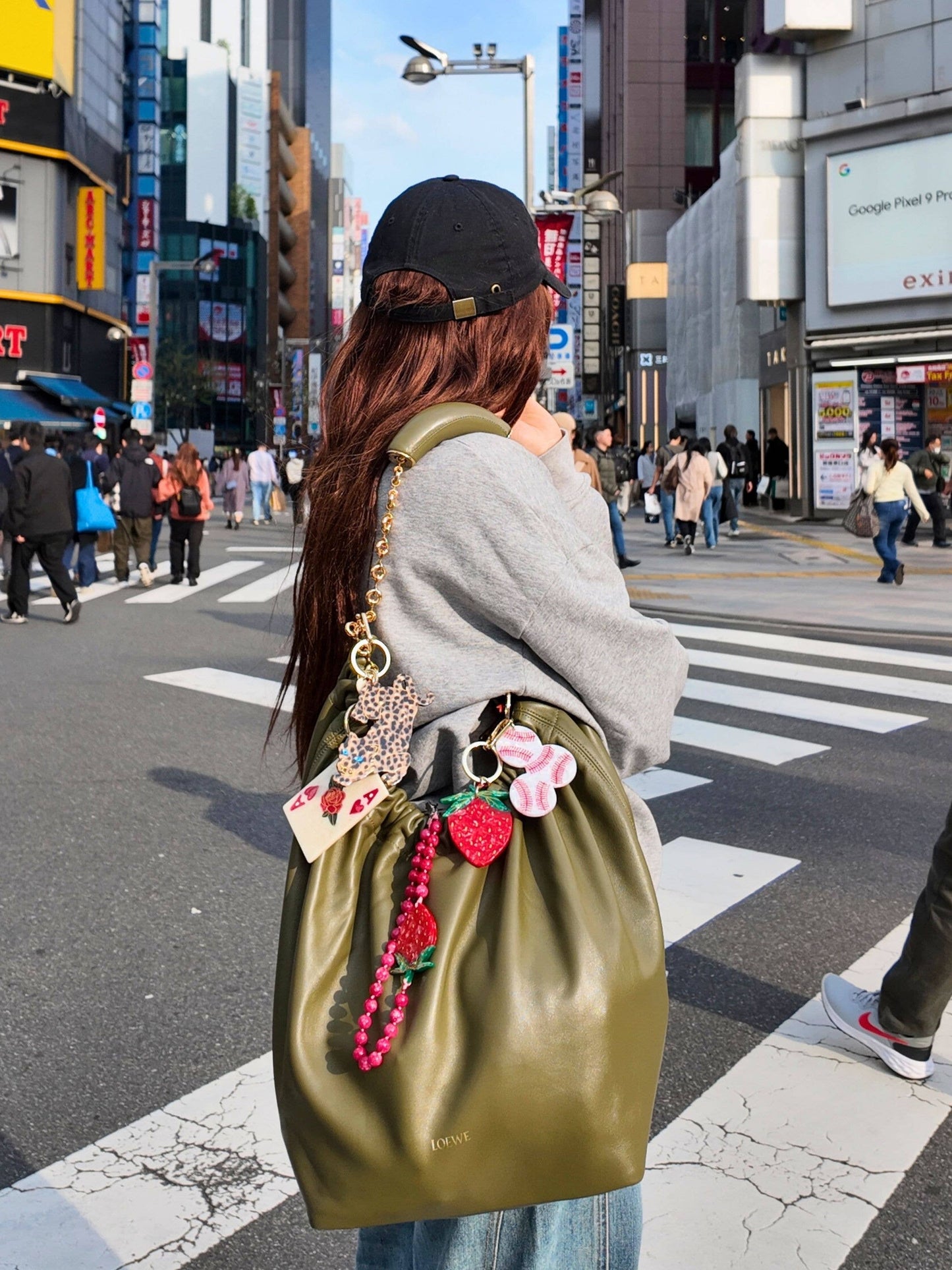 Hand-painted Leopard Bag Charm + Keychain