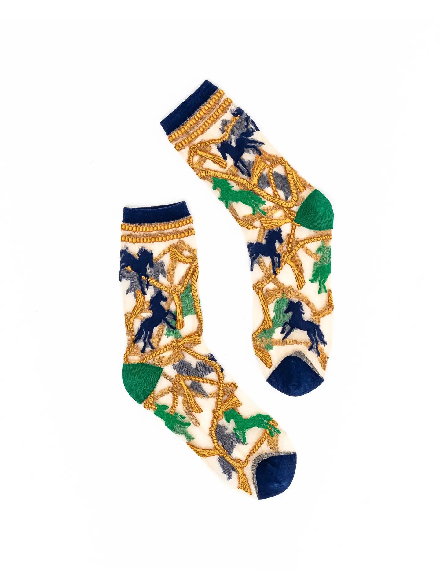 HORSES AND CHAINS SHEER SOCKS
