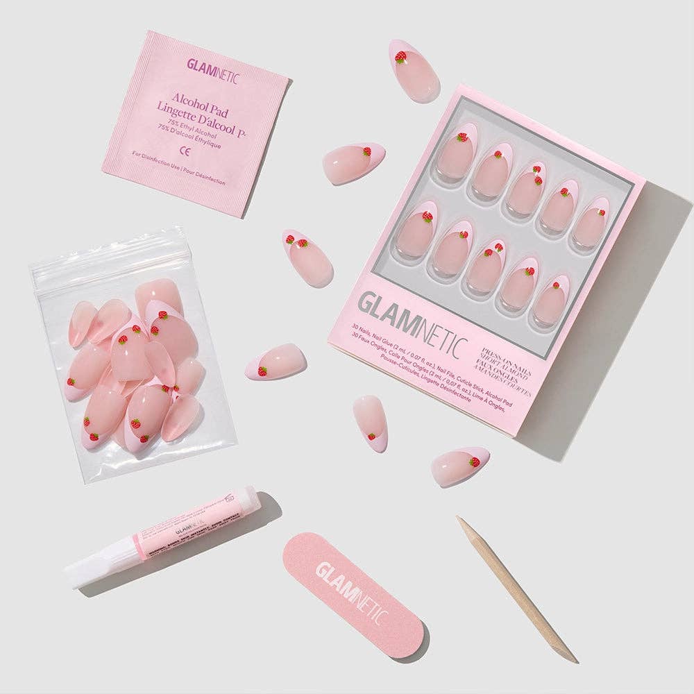 Strawberry Bits Press On Nails