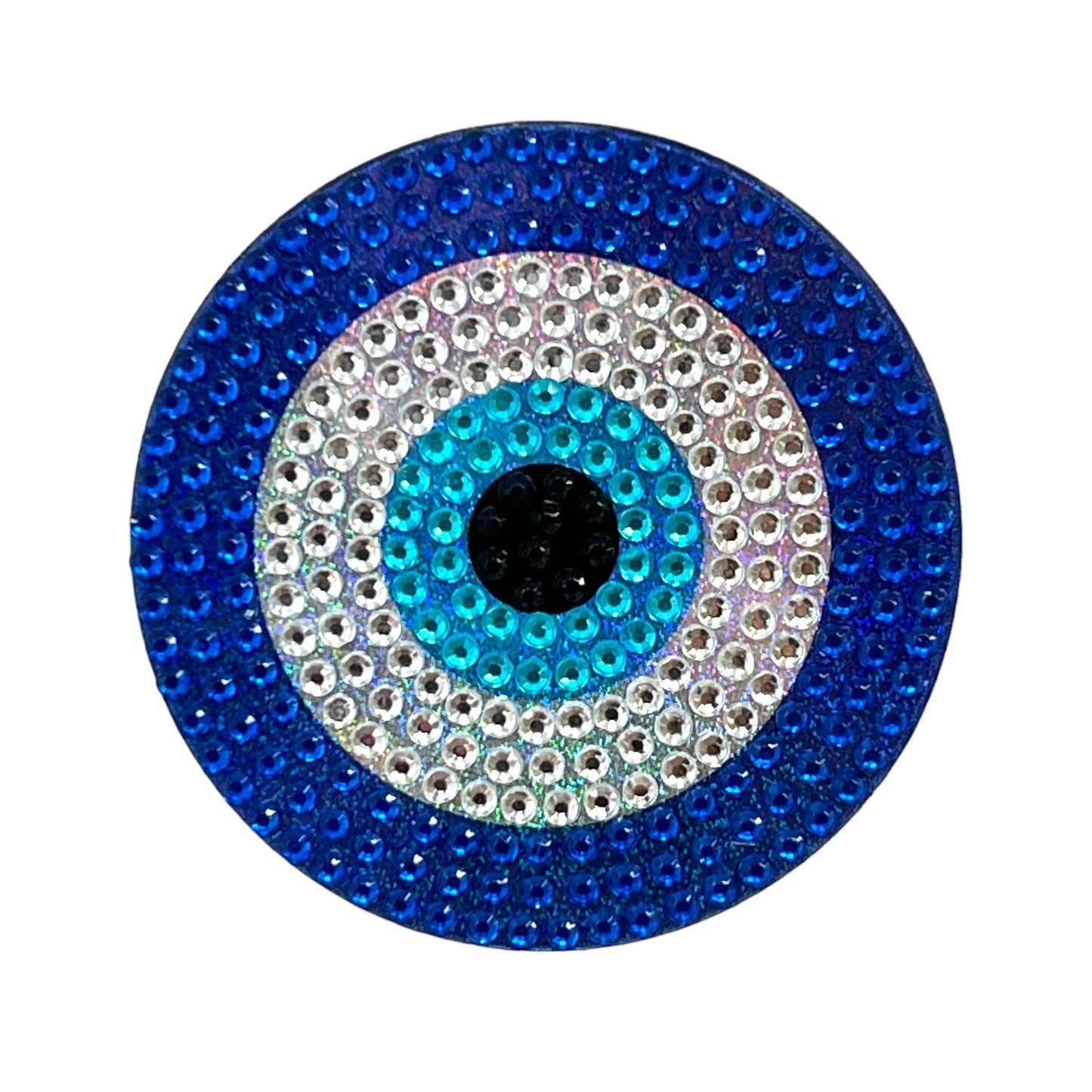 Blue Evil Eye Rhinestone 2" Sticker