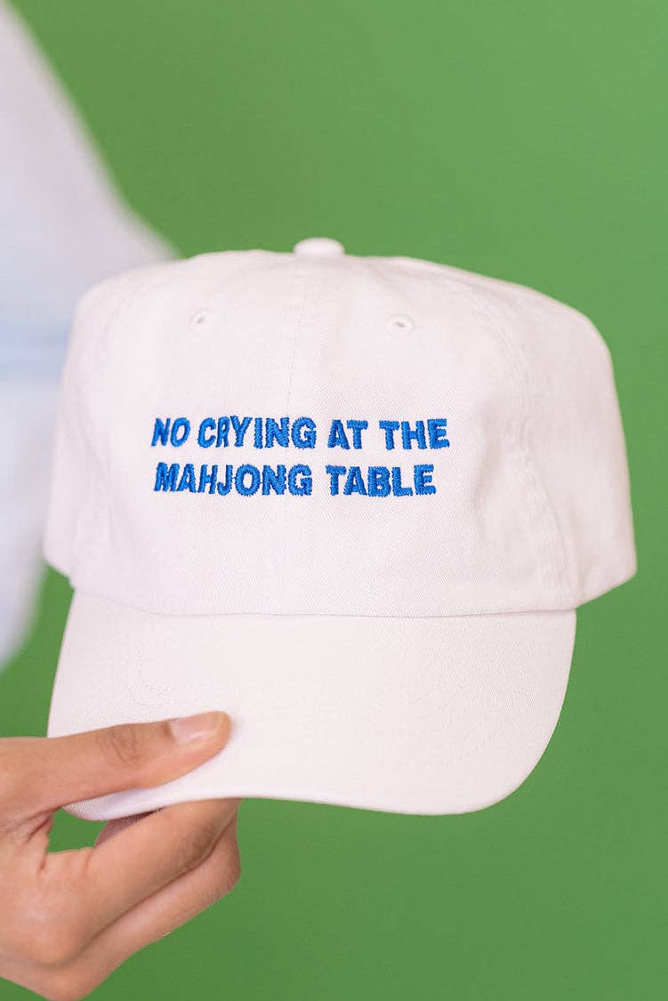 No Crying at The Mahjong Table Baseball Hat