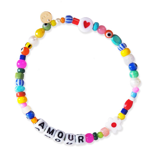AMOUR  handmade BEADED BRACELET