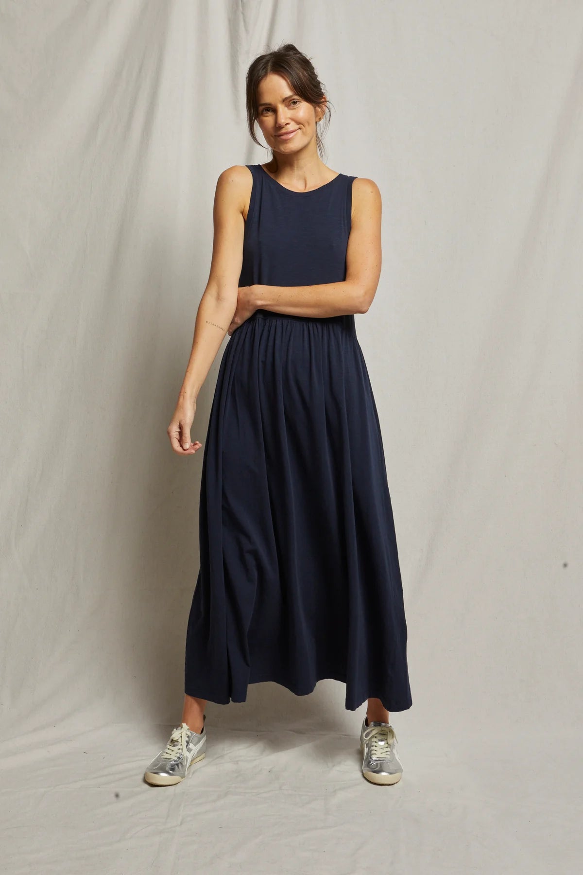 EVA SLUB JERSEY TIER DRESS