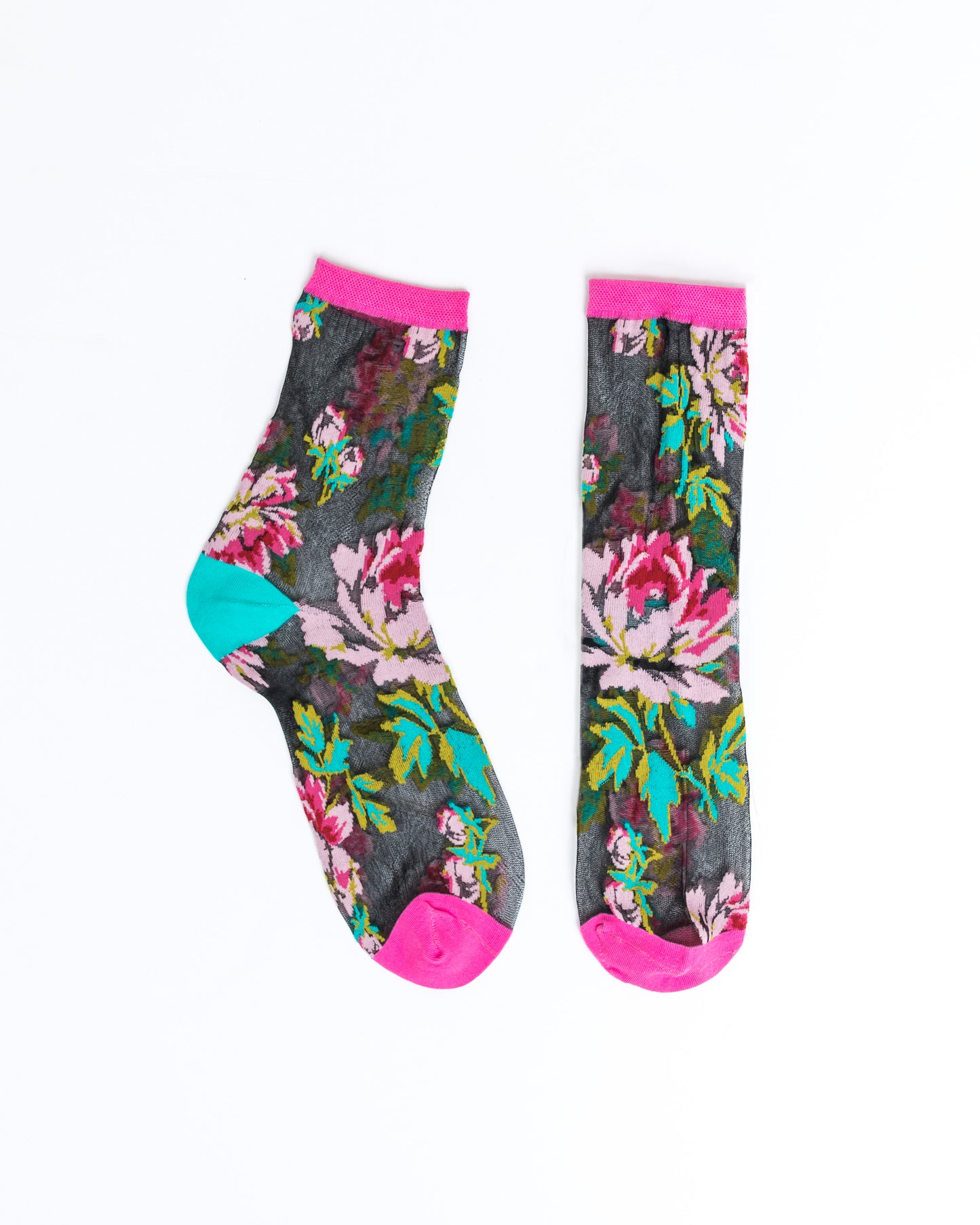 ENGLISH ROSE SHEER SOCKS