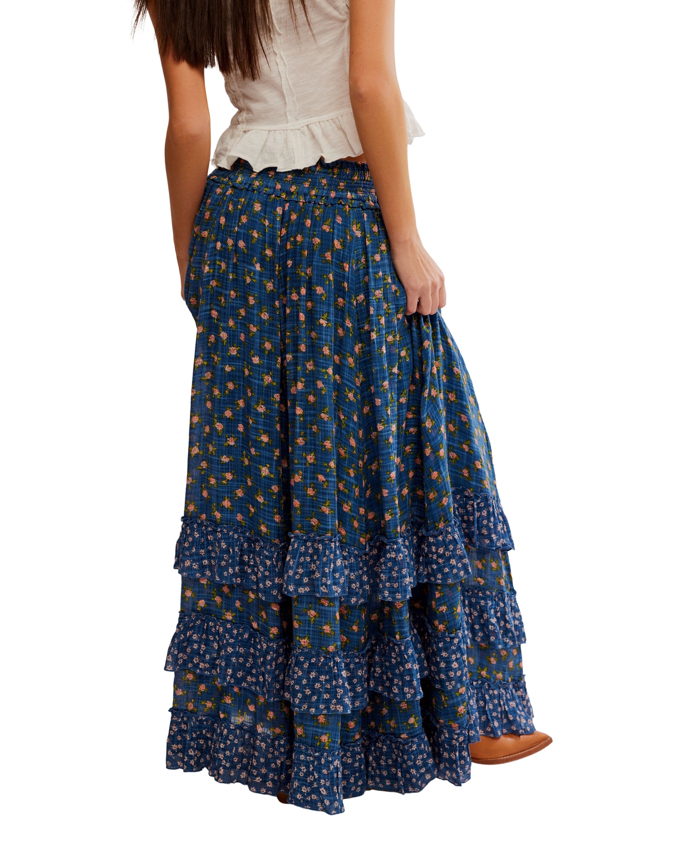 BRYNN DITSY PRINT MAXI SKIRT