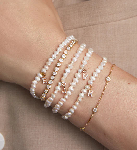 PEARL LETTER BRACELETS