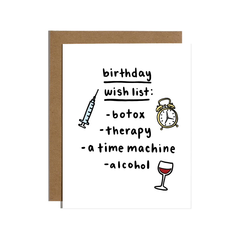 BIRTHDAY WISHLIST CARD