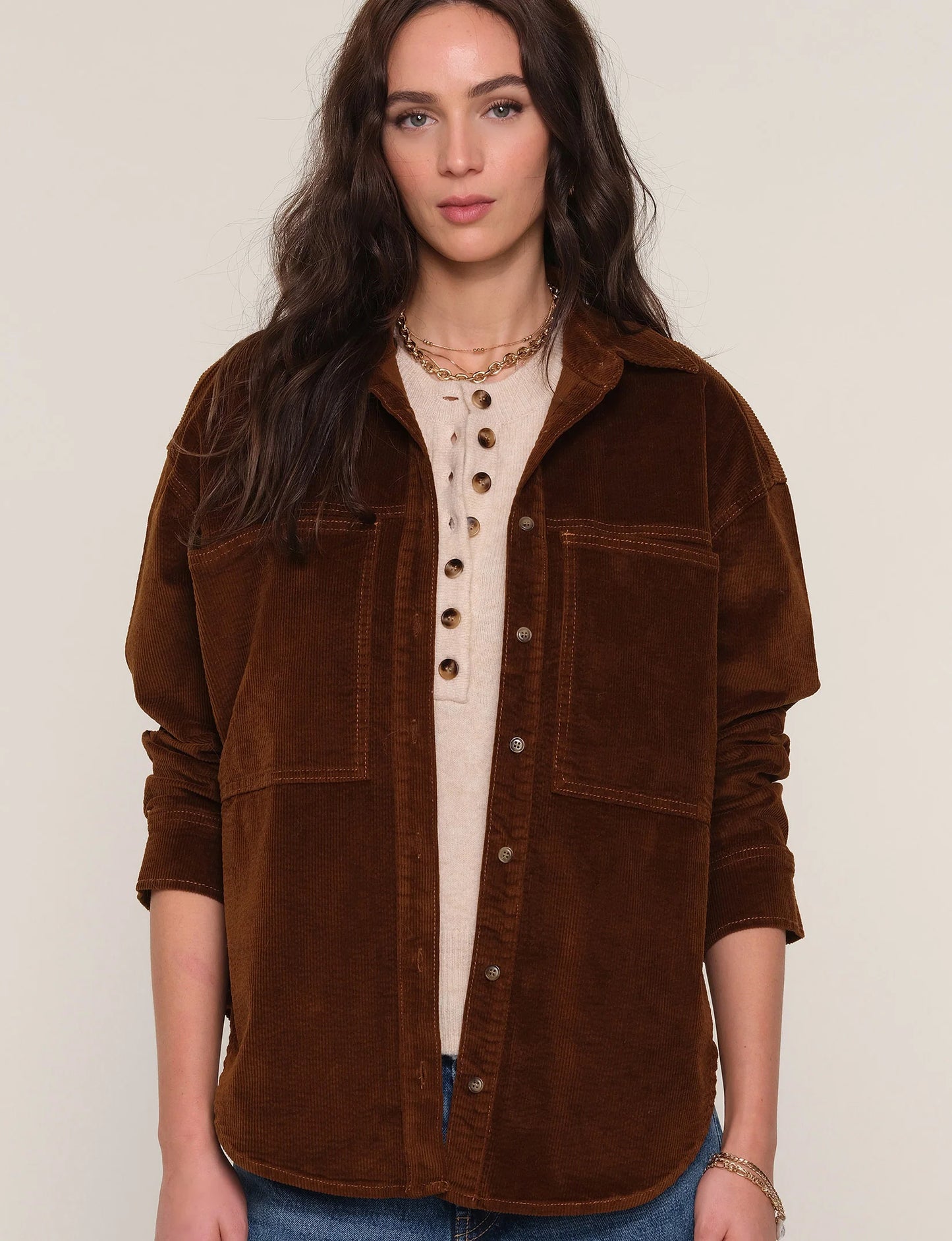 TILLY OVERSIZED CORD SHIRT