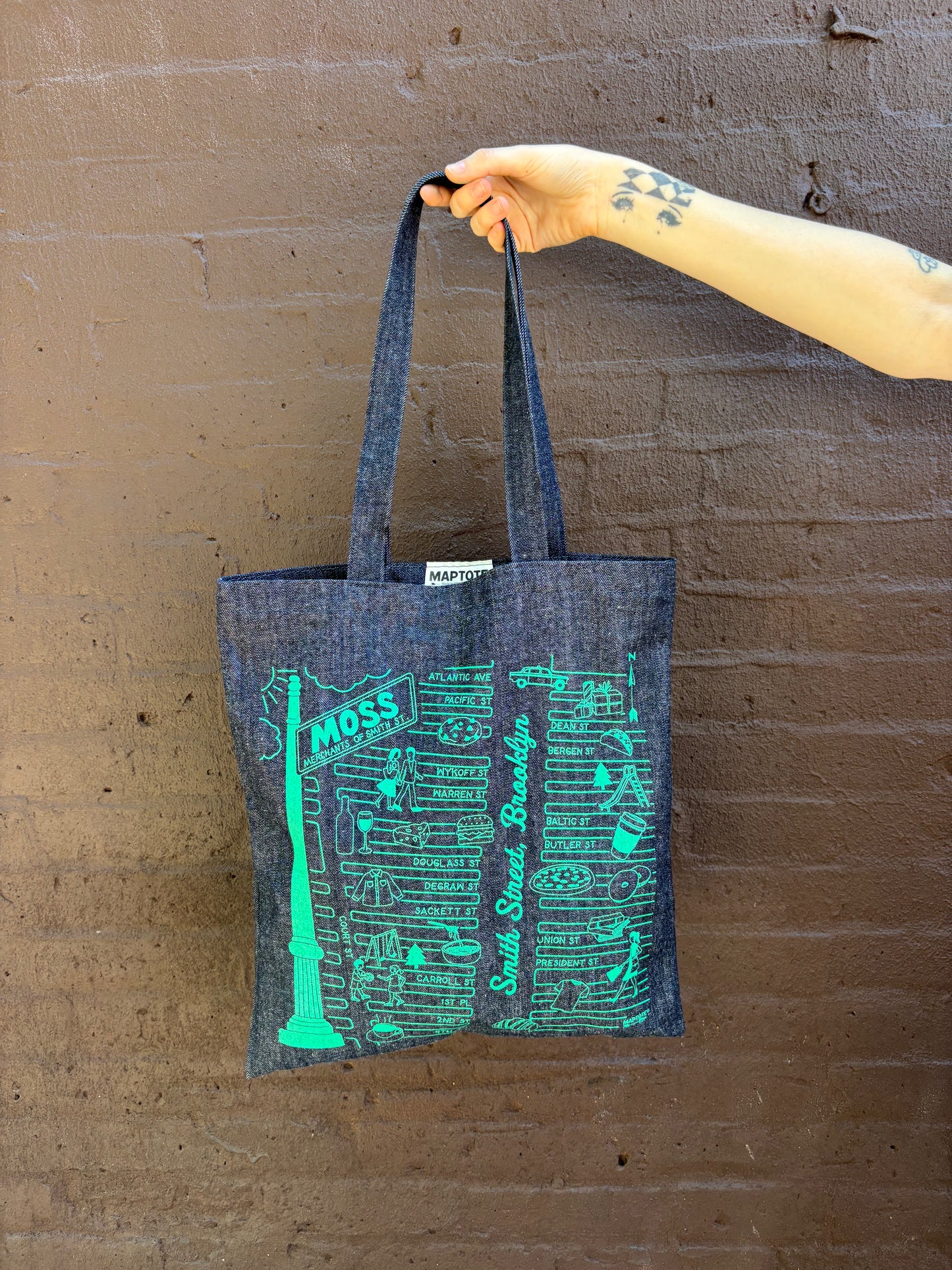 MOSS DENIM SMITH STREET TOTE