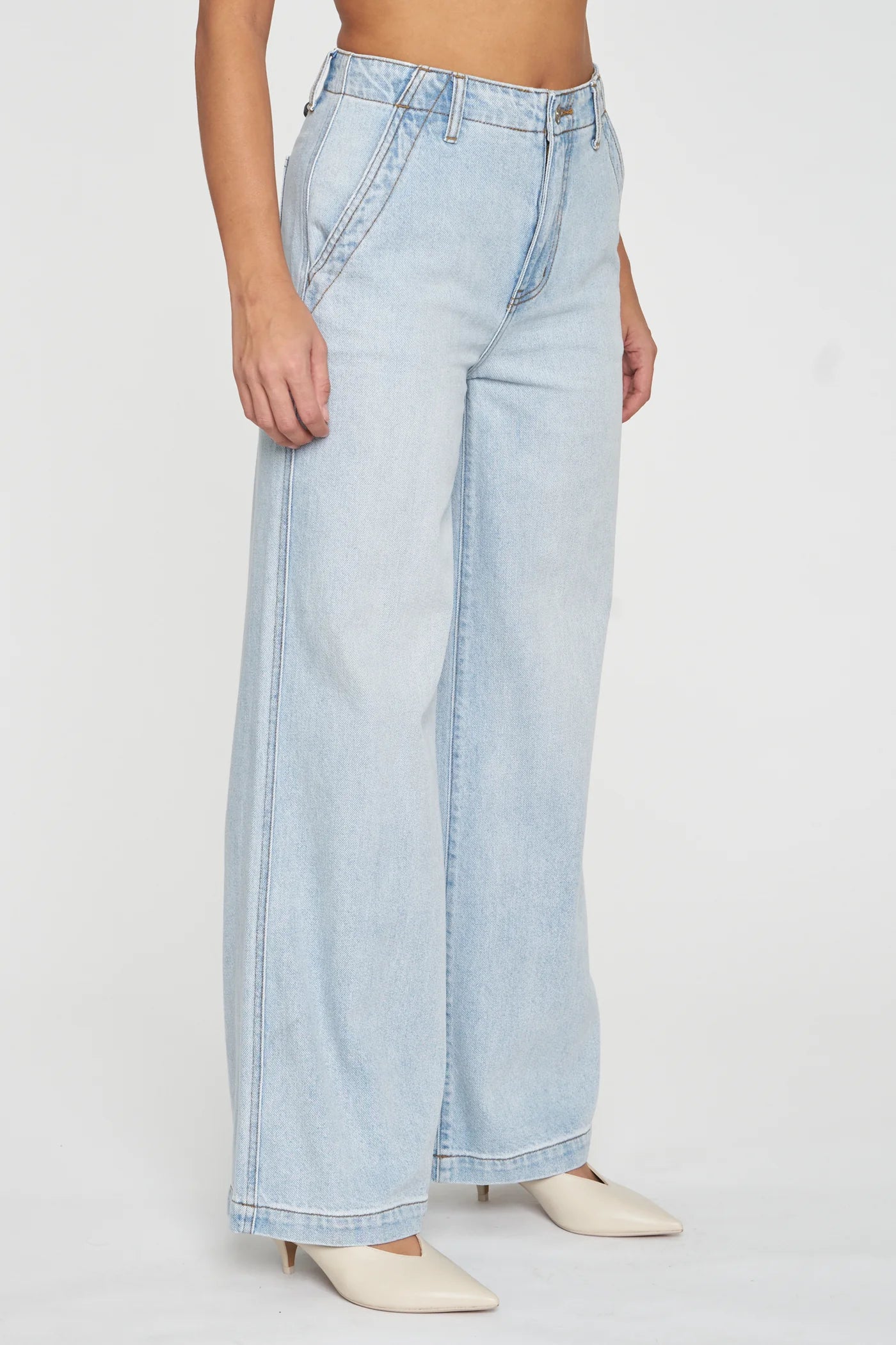 THE KICKBACK HIGH RISE DENIM WIDE LEG