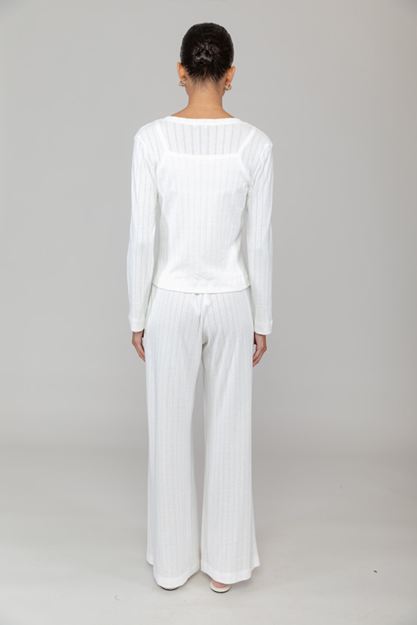 POINTELLE CARDIGAN