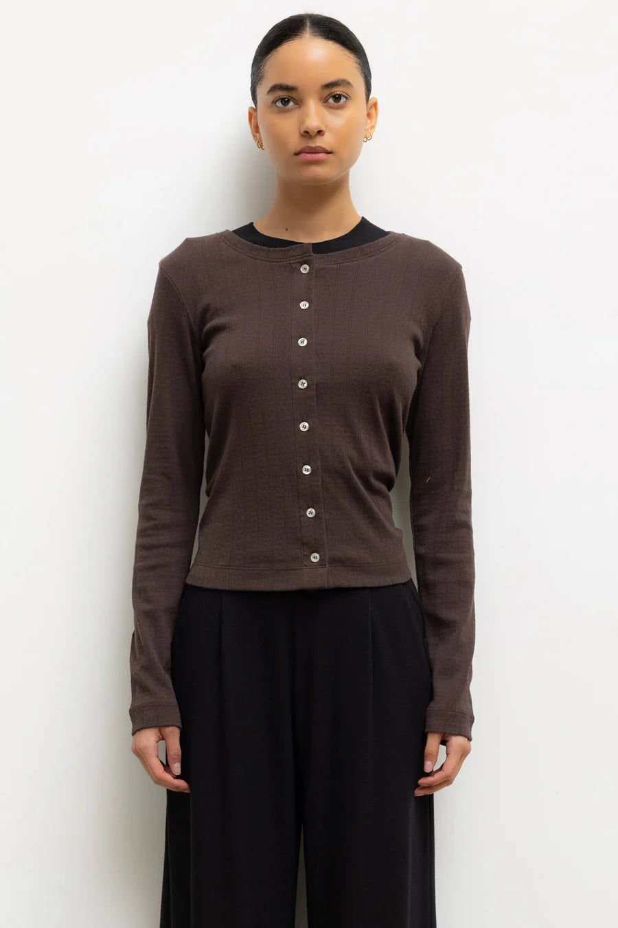 POINTELLE CARDIGAN