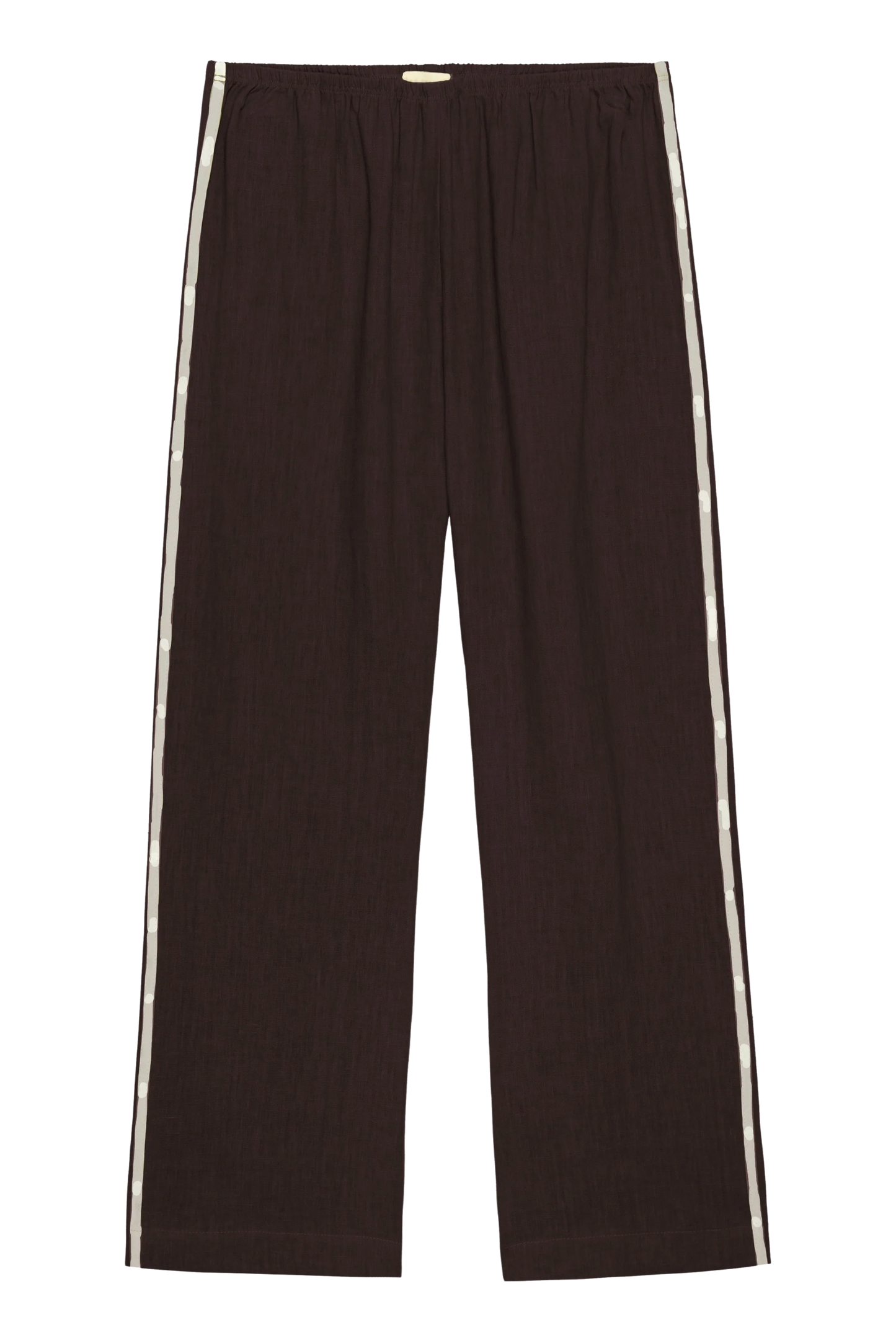 THE LINEN STRIPE CROP PANT