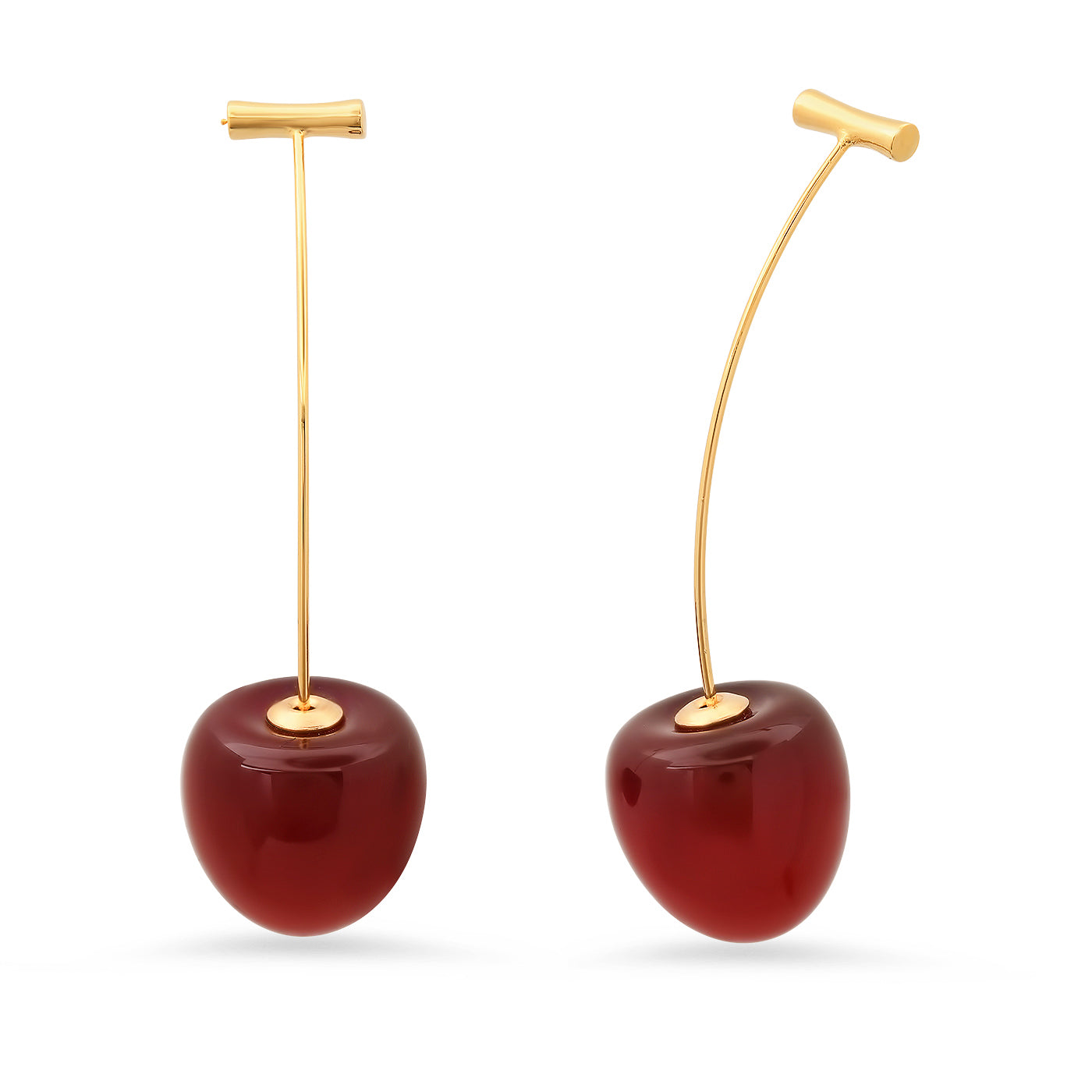 CHERRY THREAD THRU EARRINGS