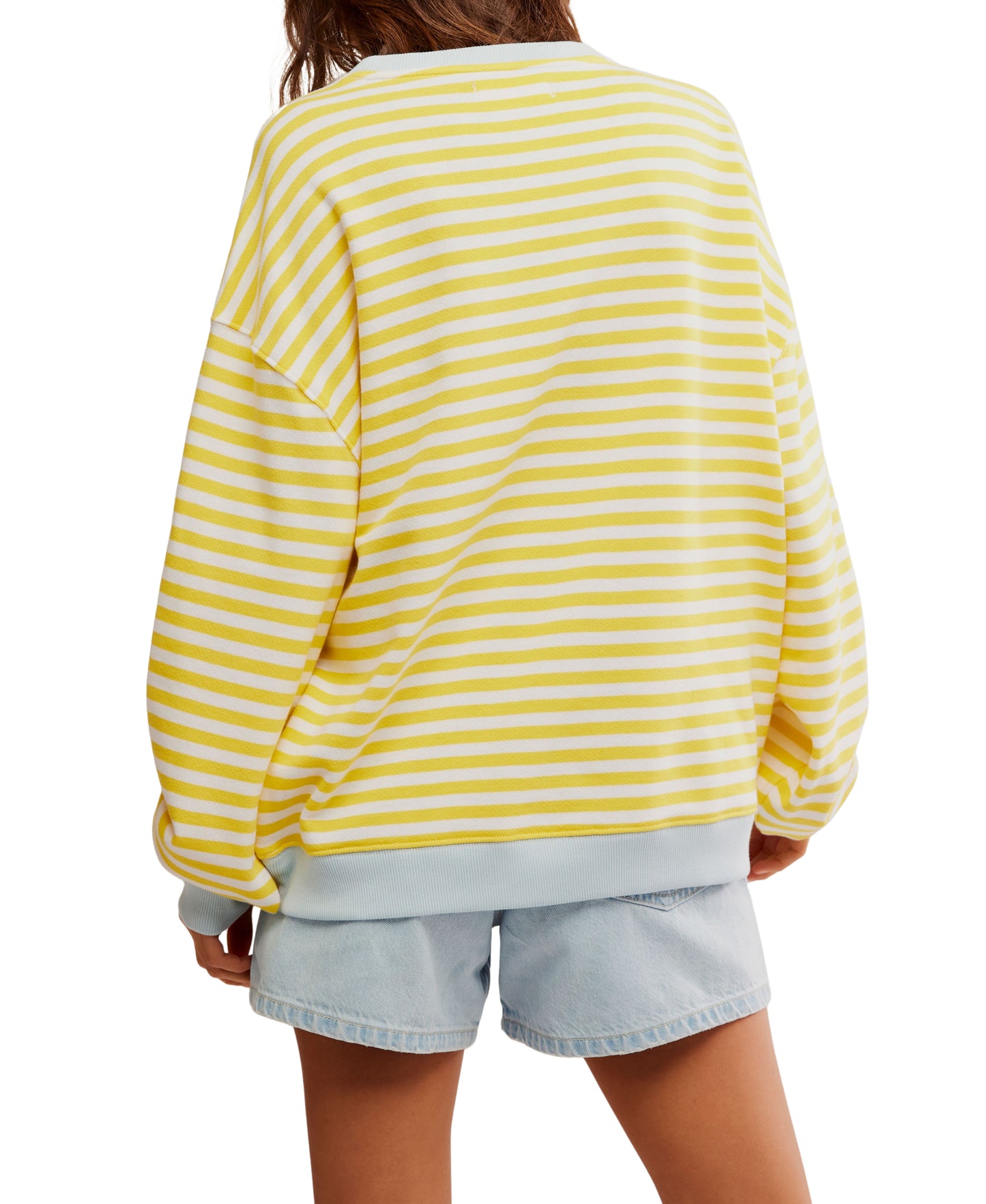 CLASSIC STRIPE OVERSIZED CREWNECK
