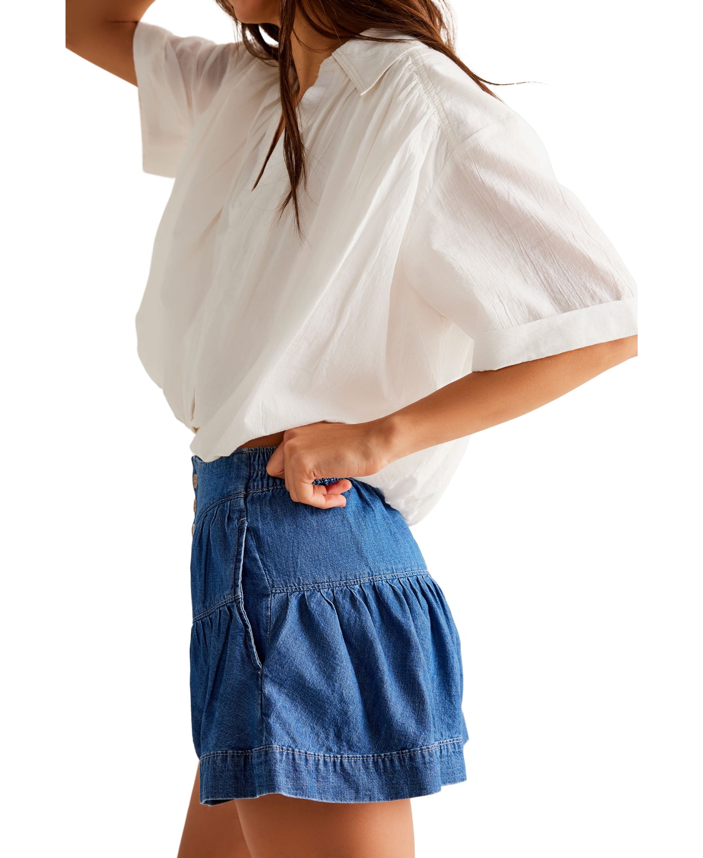 FLEUR DENIM SHORT