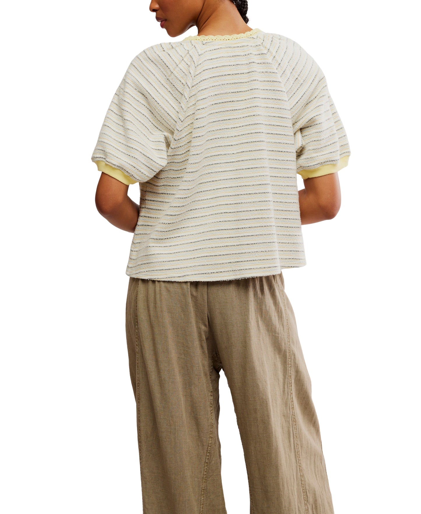 TROPIC TERRY CLOTH TIE FRONT TOP