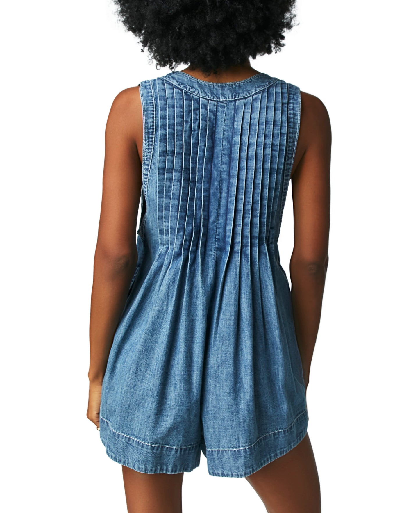 WEBSTER DENIM ROMPER