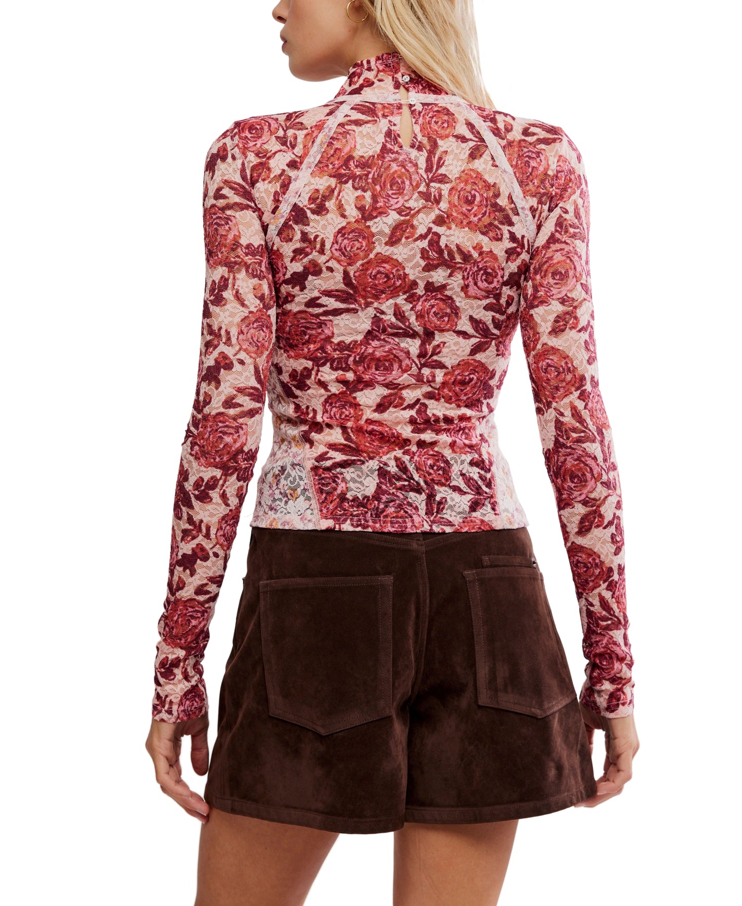 LYRIC LACE MOCK NECK