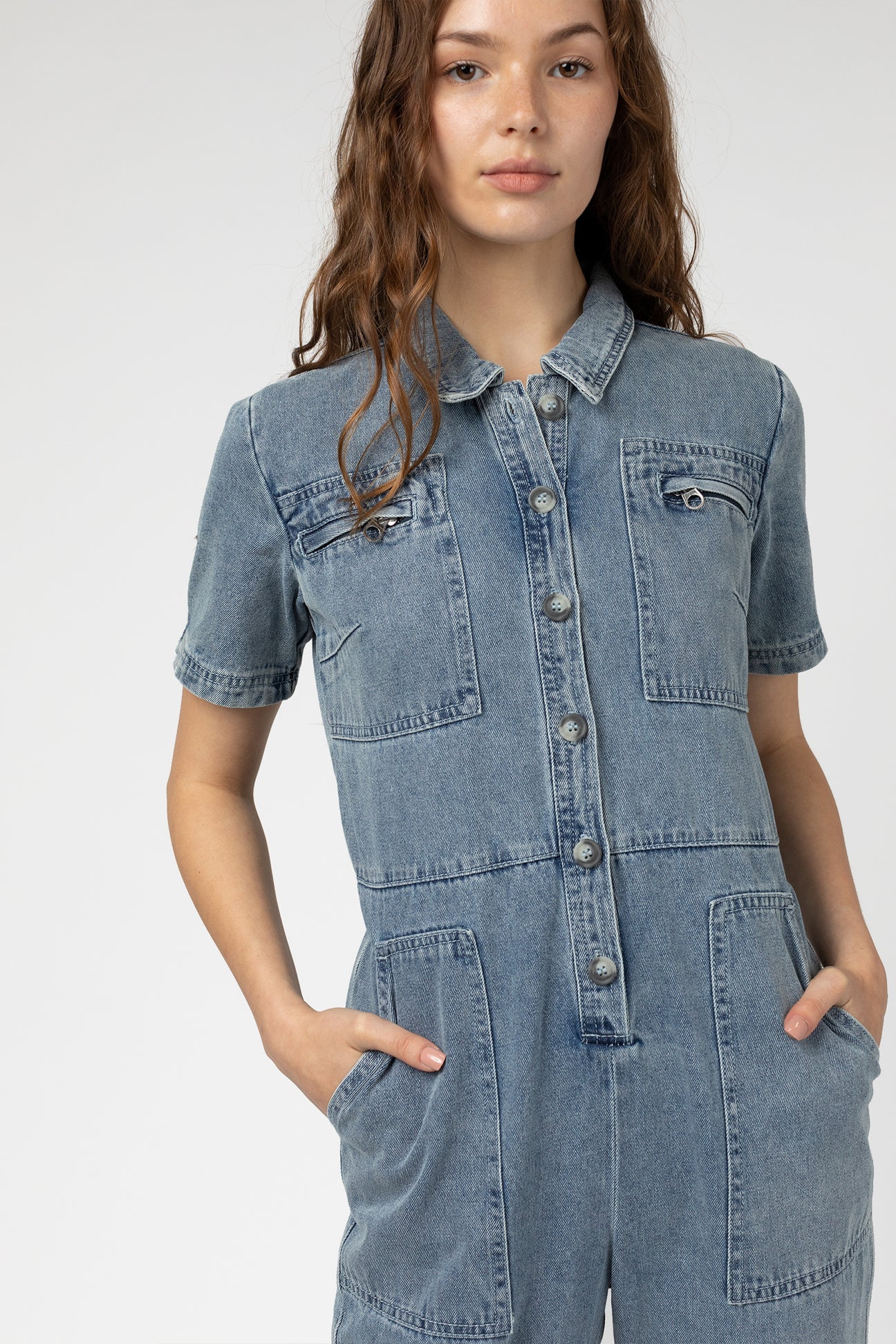 THE CARPENTER DENIM JUMPSUIT