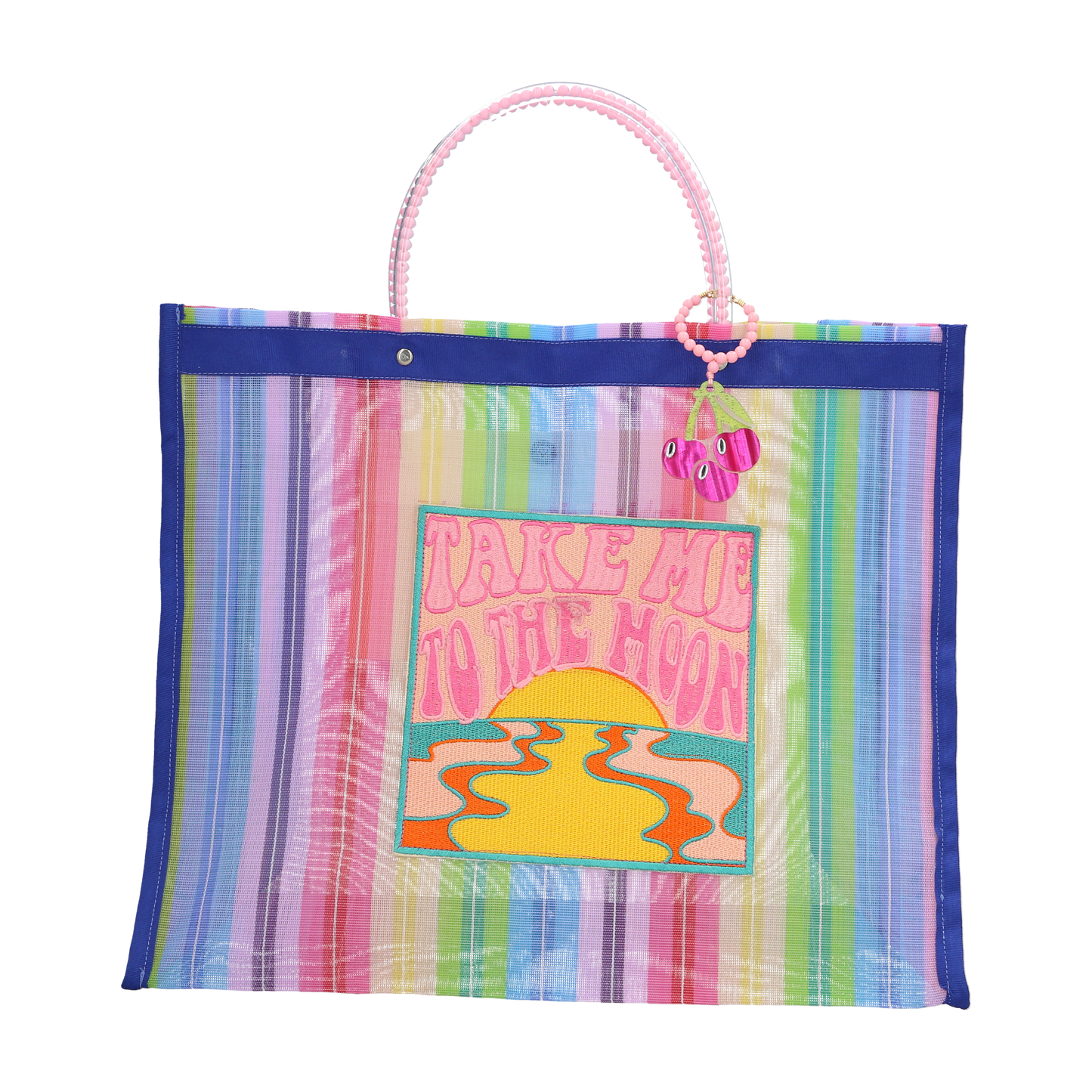 TAKE ME TO THE MOON JAGUAR HANDMADE TOTE