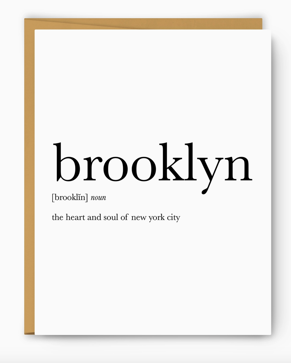 BROOKLYN DEFINITION CARD