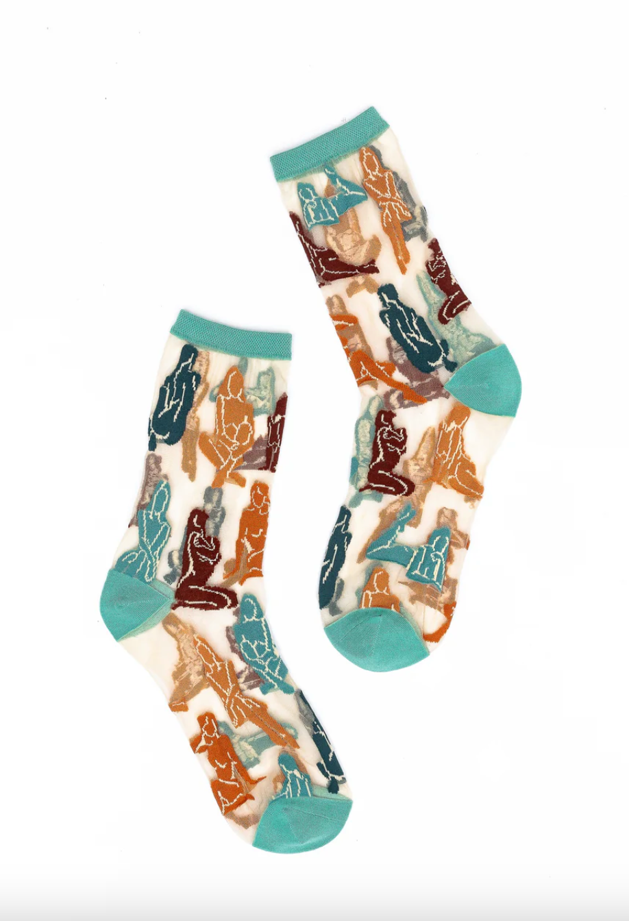 TERRACOTA LADIES SHEER SOCKS