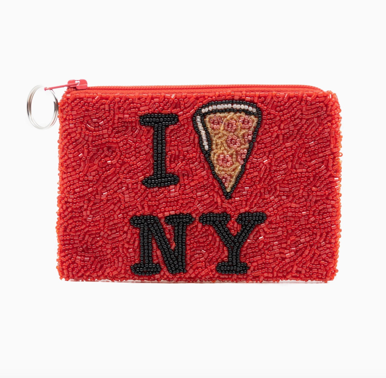 I LOVE NY PIZZA KEYCHAIN