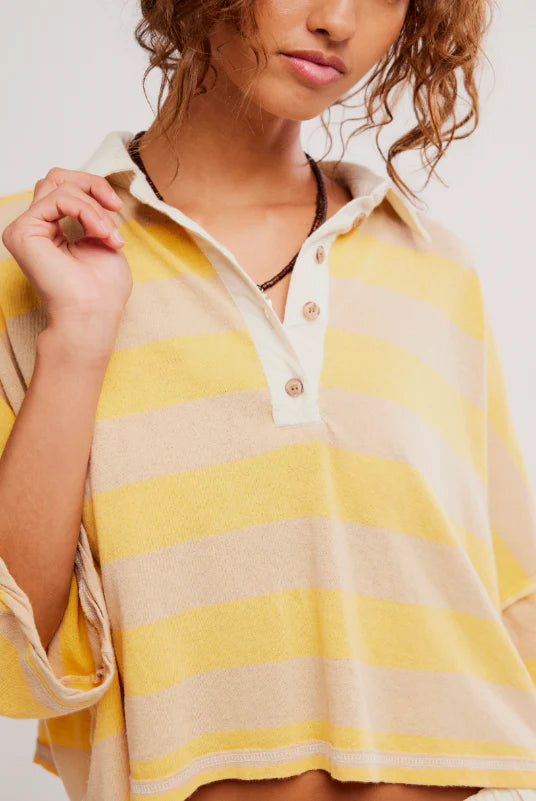 AUGGIE RUGBY STRIPE POLO