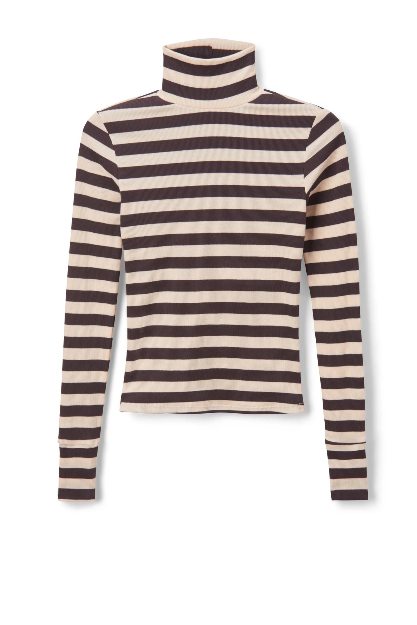 HAYDEN LUXE RIB STRIPE TURTLENECK