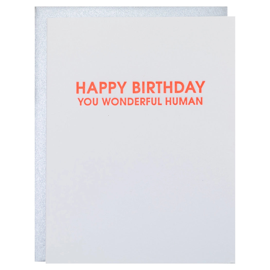 WONDERFUL HUMAN BIRTHDAY CARD