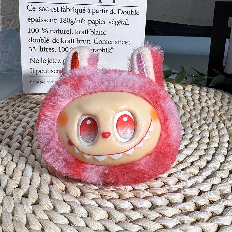 LABUBU TIE DYE PLUSH KEYCHAIN