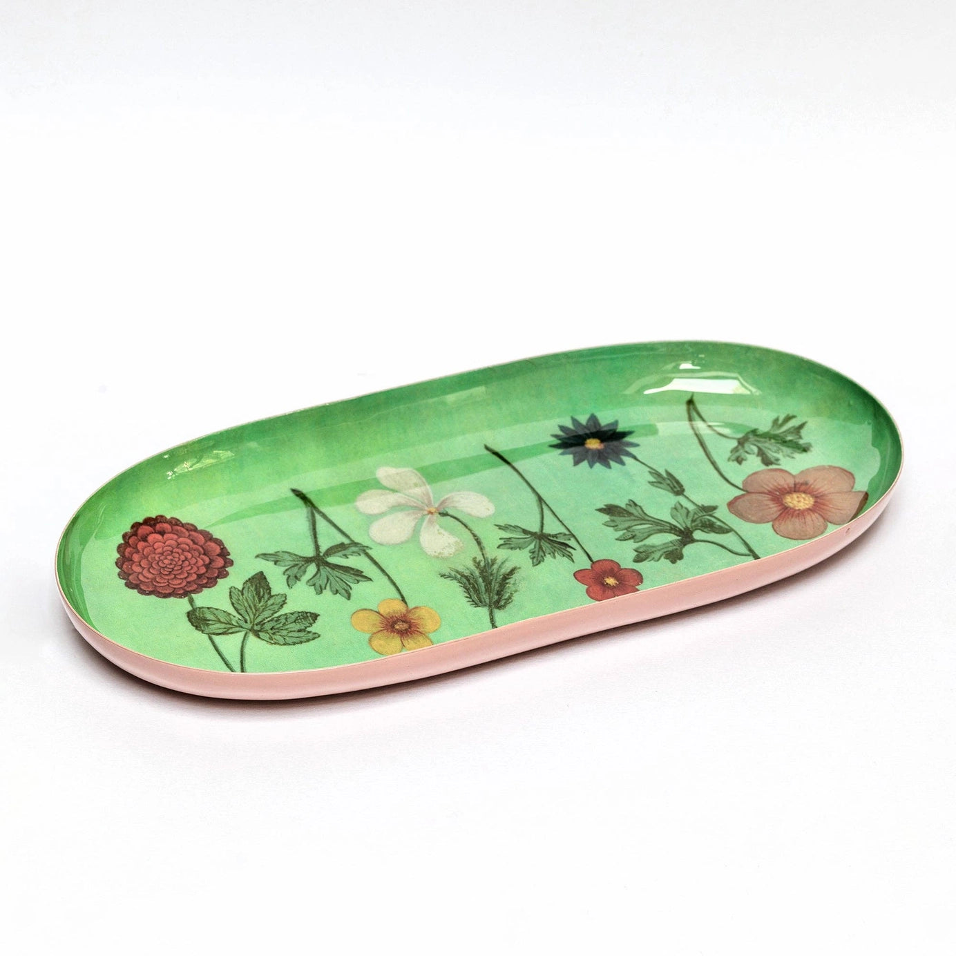 FESTIVAL FLOWERS ENAMEL TRAY