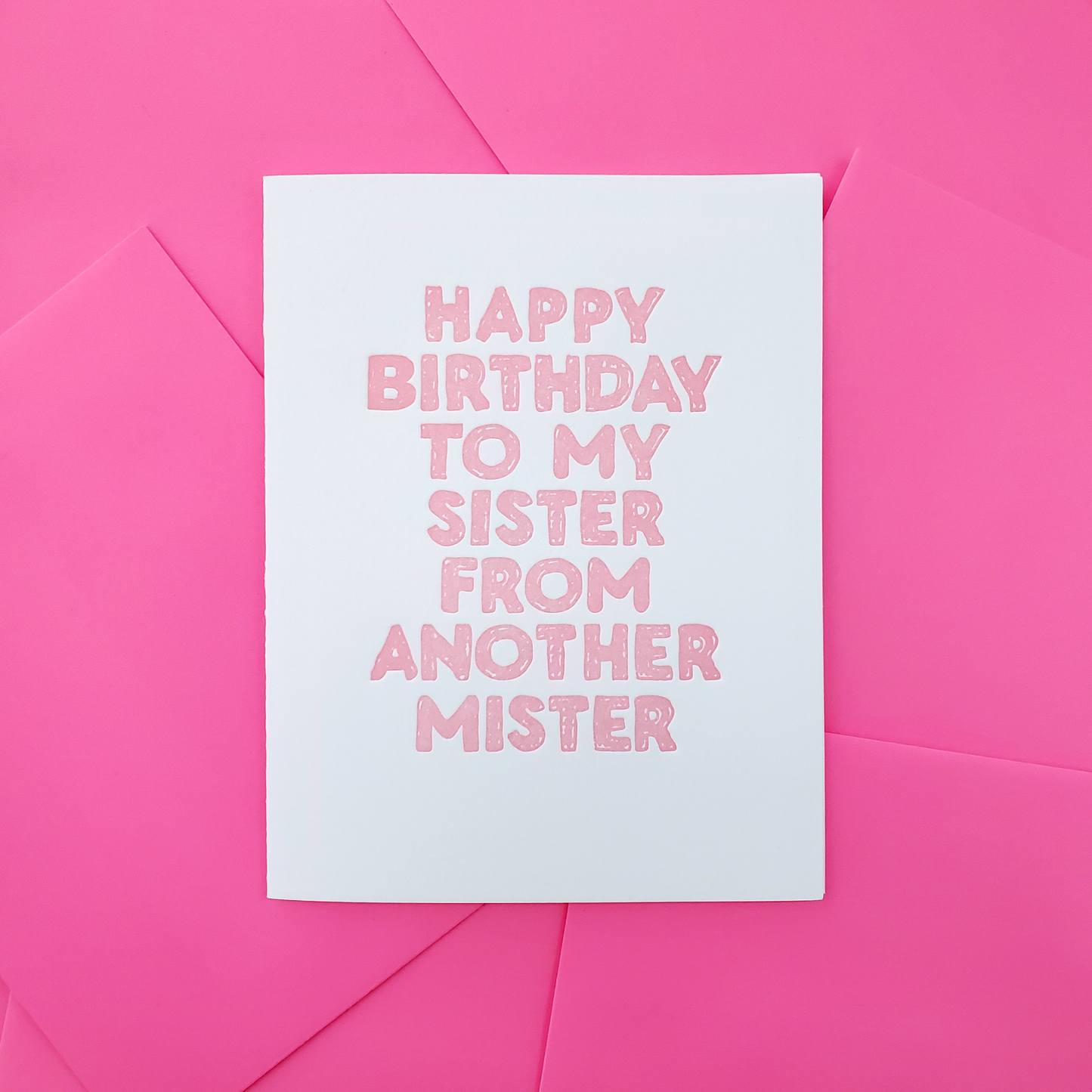 Sister From Another Mister Birthday Card