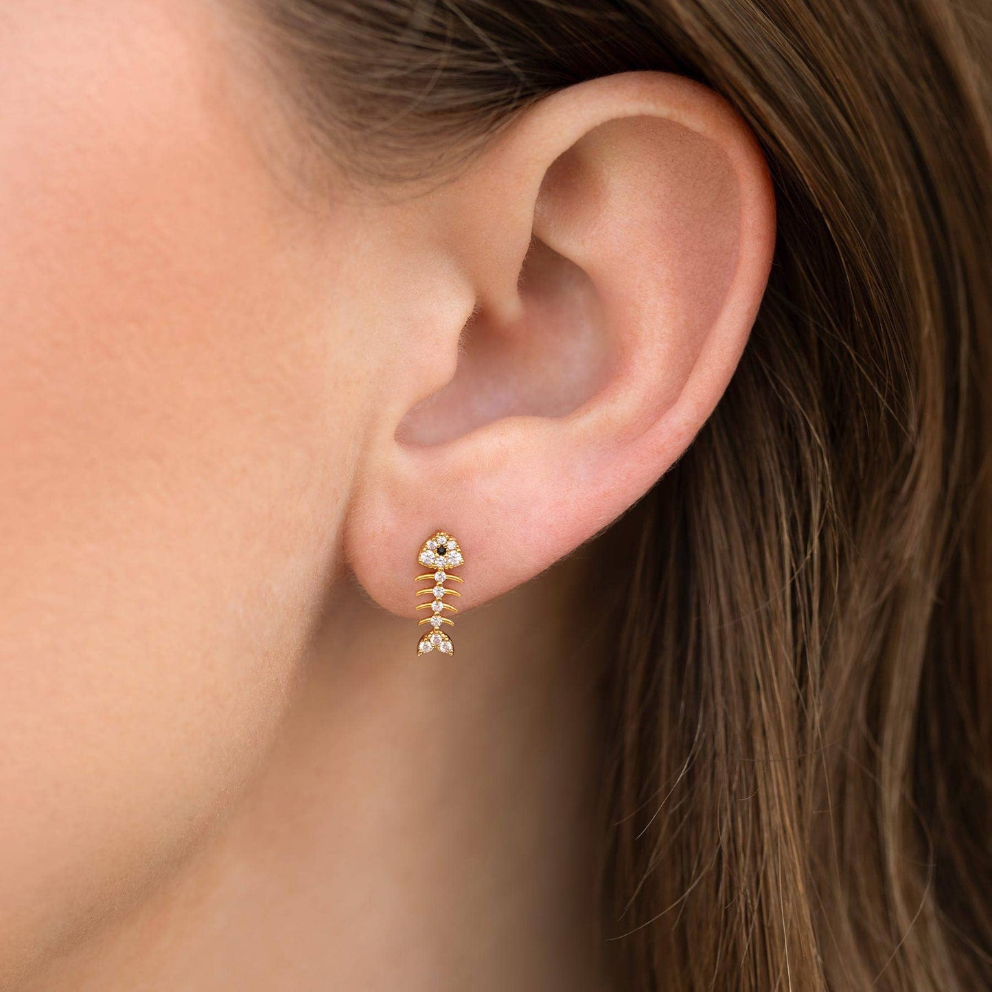 FISH BONE EARRINGS