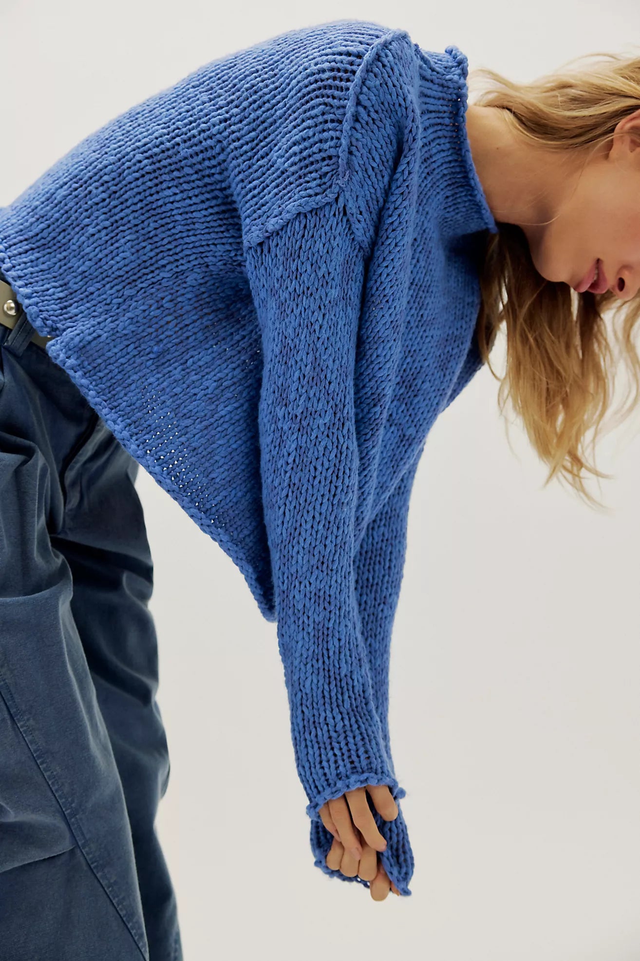PERI BLUE OPAL ROLLNECK SWEATER