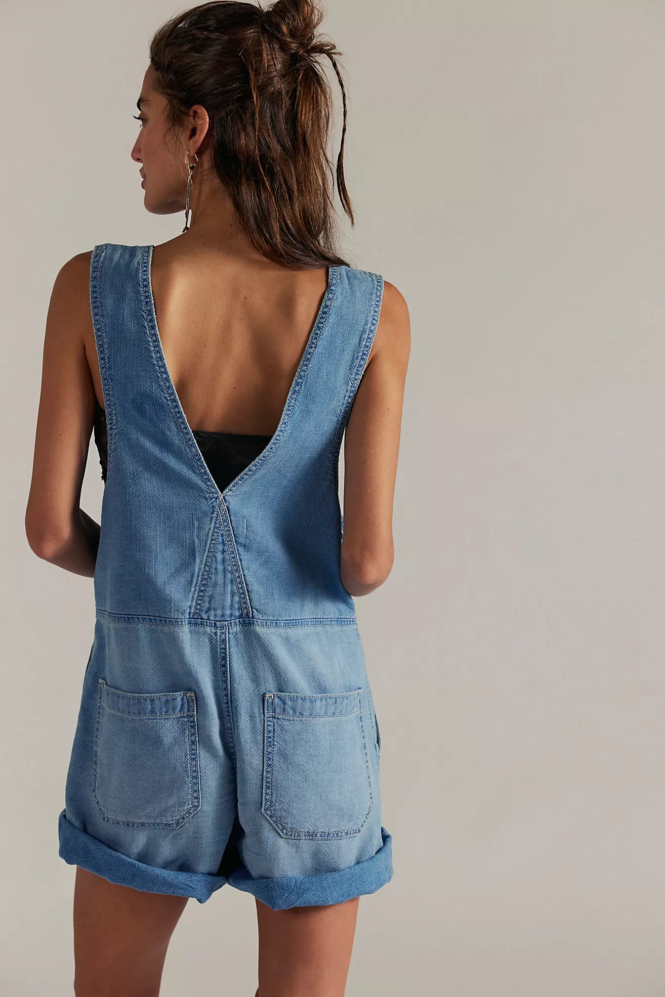 JUDE DENIM SHORTALLS
