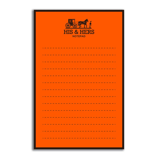 HIS AND HERS NOTEPAD