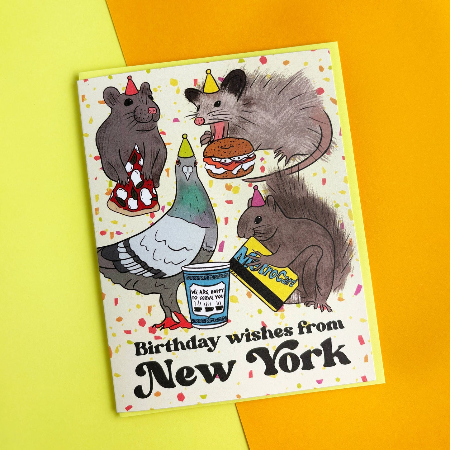 NYC Party Animal Birthday Card