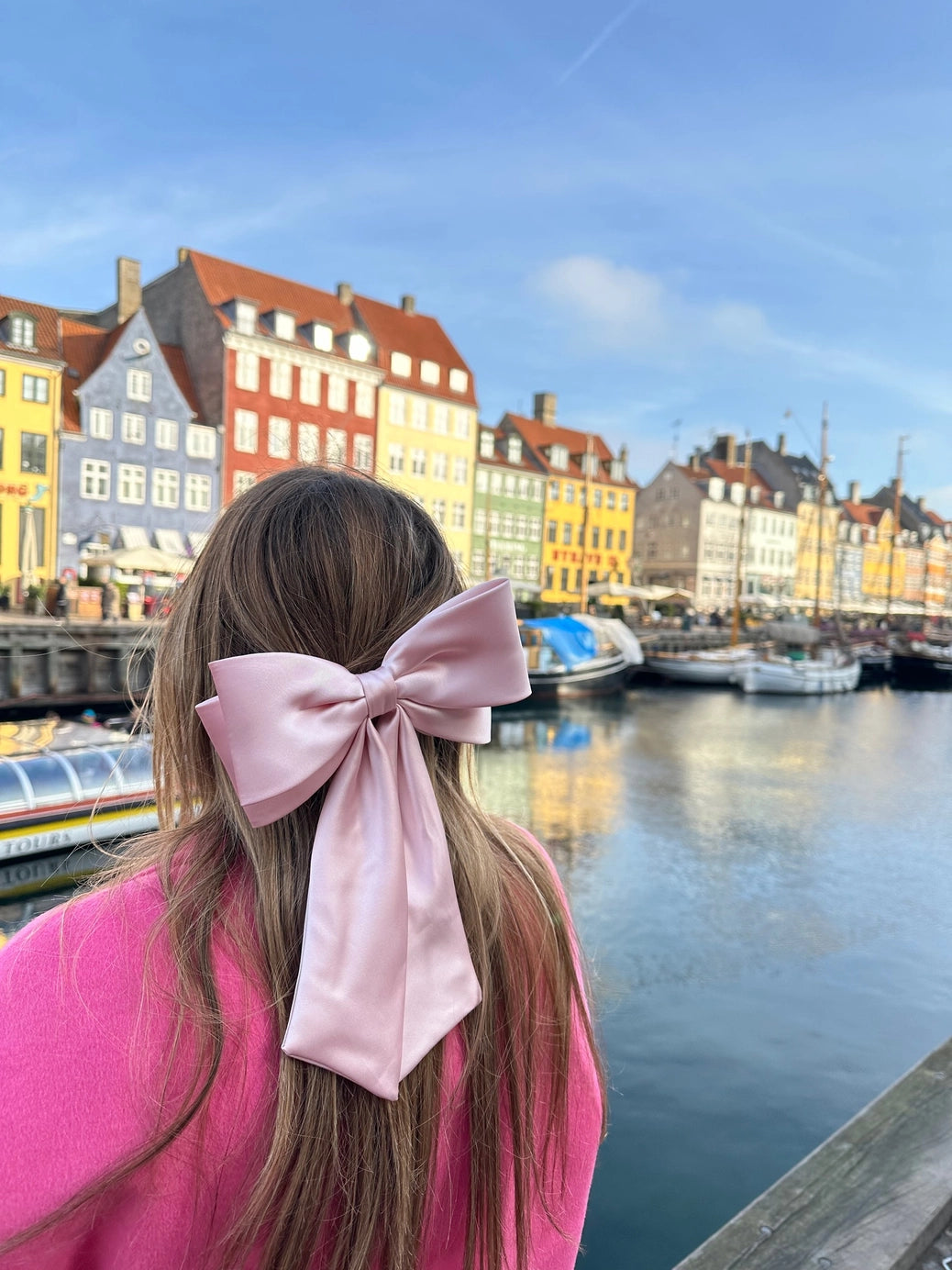 THE PERFECT LONG SATIN HAIR BOW BARRETTE