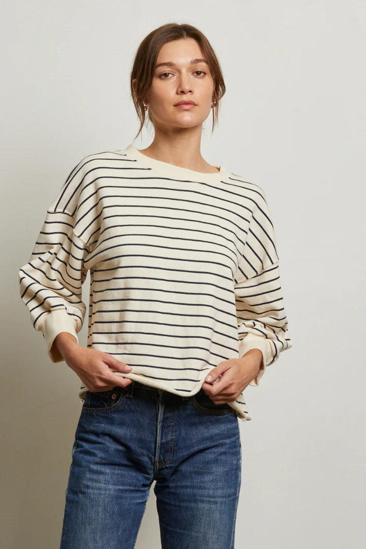 NIALL STRIPE 3/4 SWEATSHIRT