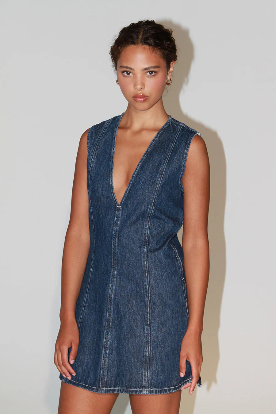 LAILA MINI DENIM DRESS