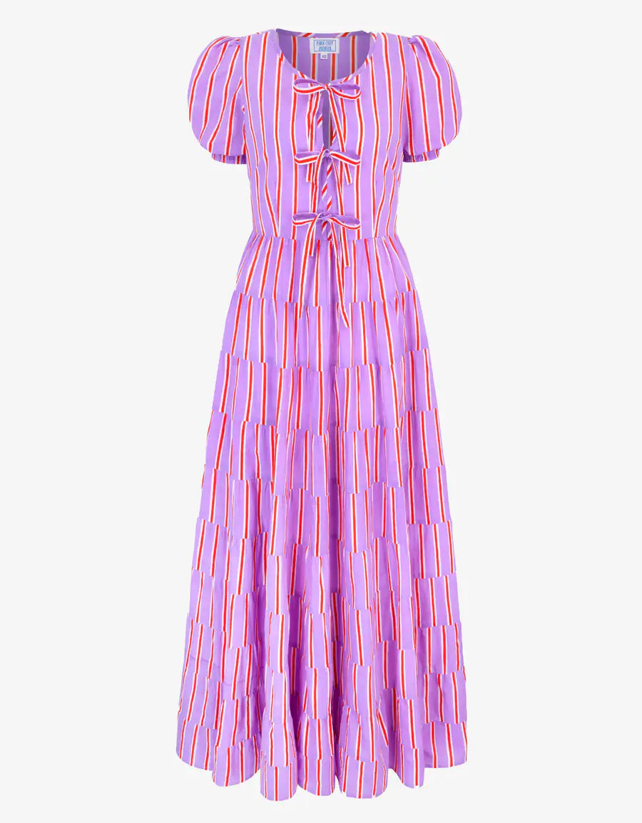 striped pink and purple dress PERFUME SYDNEY STRIPE DRESS – dear dreamer