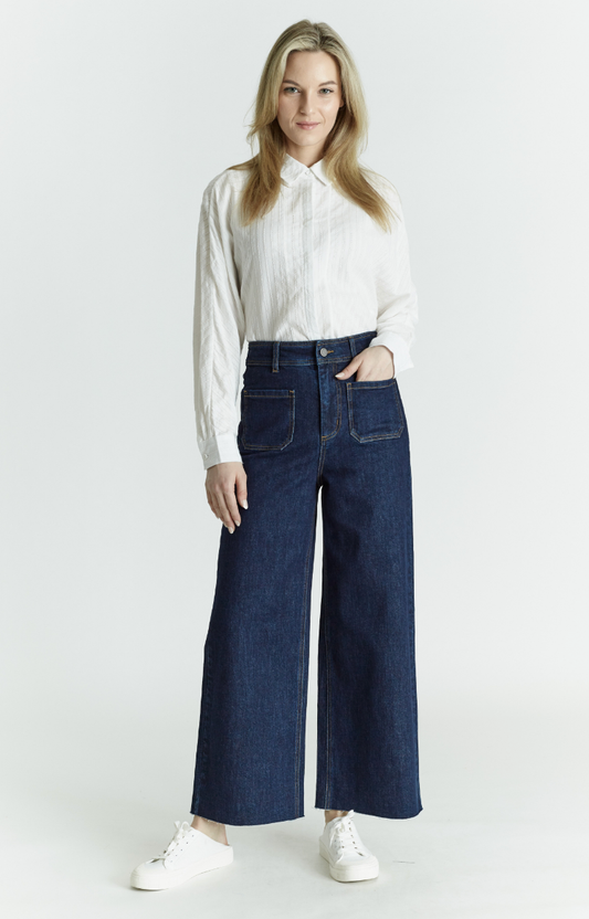 2 POCKET WIDE LEG HI RISE