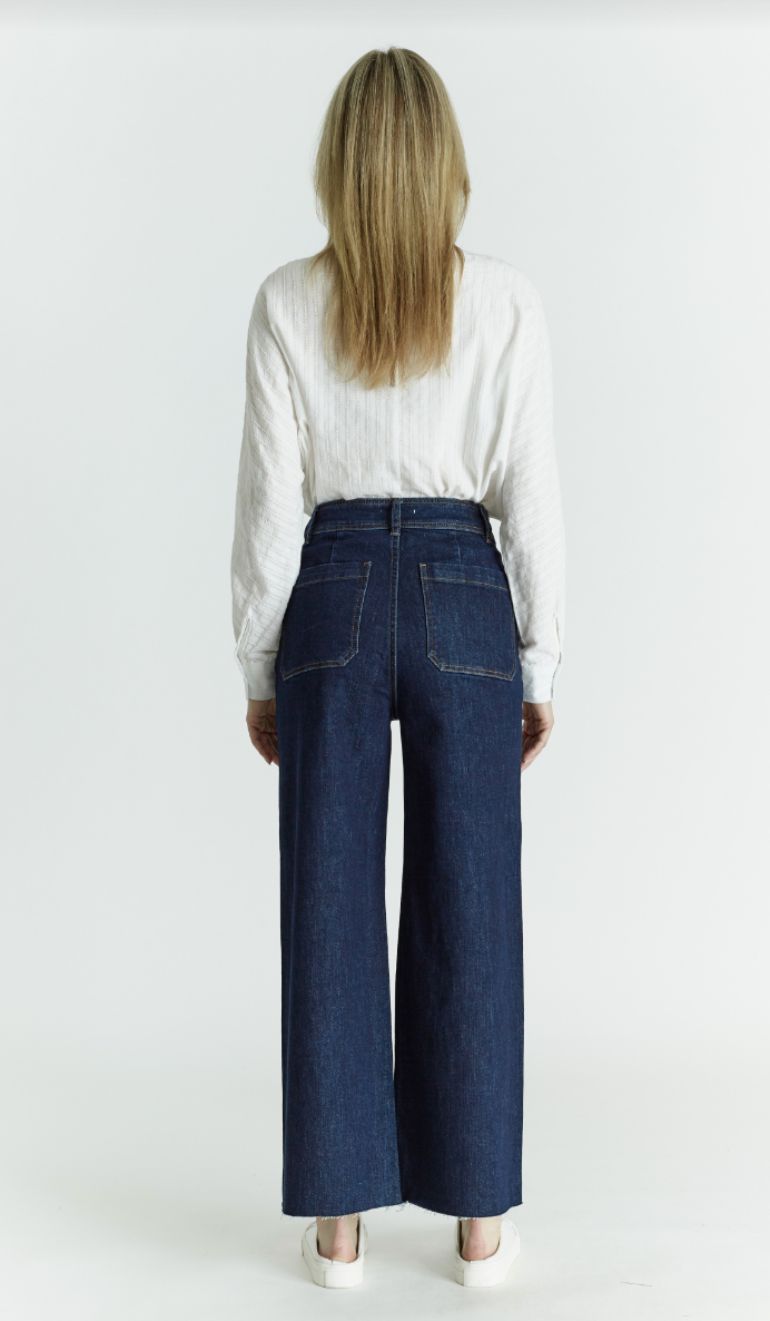 2 POCKET WIDE LEG HI RISE