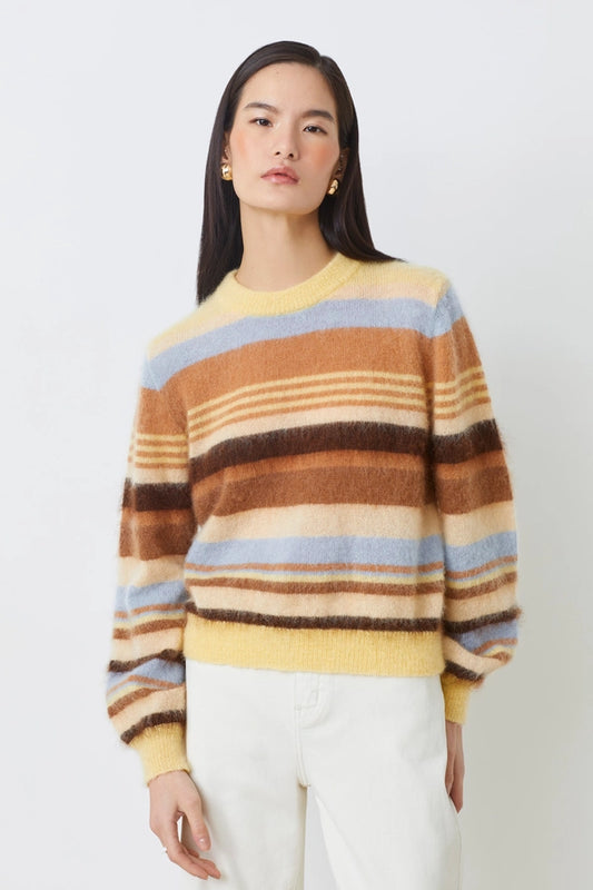 PRIORIS MULTI STRIPE SWEATER