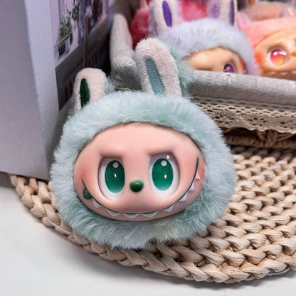 LABUBU TIE DYE PLUSH KEYCHAIN